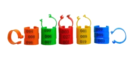 Anillos Para Aves 16mm numerados Por 100 Unidades